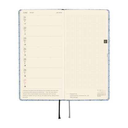 Shirt Fabric: Graph Plaid | Weeks Planner 2027 English
