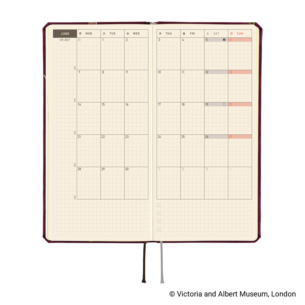 V&A Series: Welcome to the V&A | Weeks Planner 2027 English