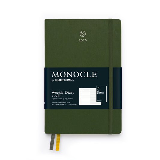 Weekly Planner & Notebook 2026 B6+ Linen Hardcover
